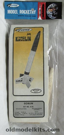 Estes Goblin 'D' Powered, K-55 plastic model kit